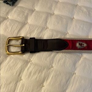 Vineyard Vines Red and Brown Men's Belt